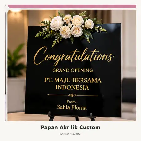 Papan Bunga Akrilik Salatiga